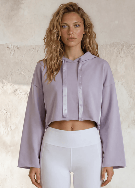 Bianca Cropped Hoodie Made in USA
