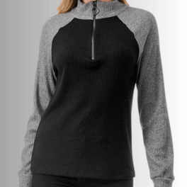 Paige Color Block Quarter Zip