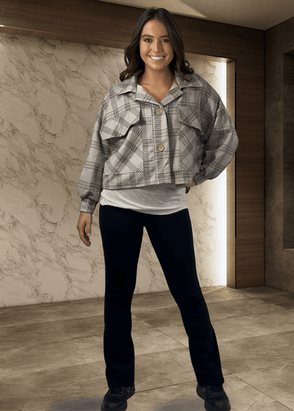 Chic Soft Suede Plaid Shacket - CLEARANCE FINAL SALE - Image 4
