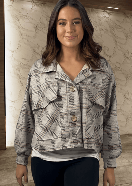 Chic Soft Suede Plaid Shacket - CLEARANCE FINAL SALE