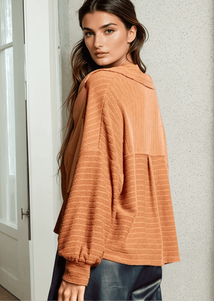 Leah Soft Ribbed Knit Lightweight Shacket - CLEARANCE FINAL SALE - Image 2