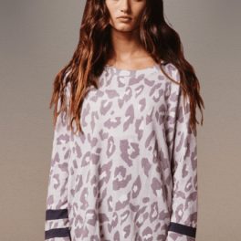 Dusty Lavender Animal Print Top - CLEARANCE FINAL SALE