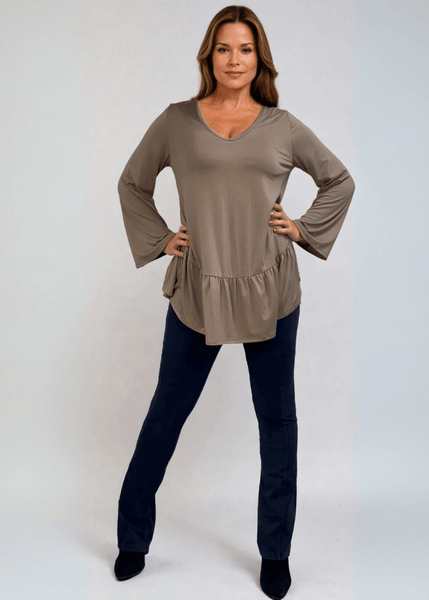 Ally Grab and Go Tunic (Taupe) - Image 4