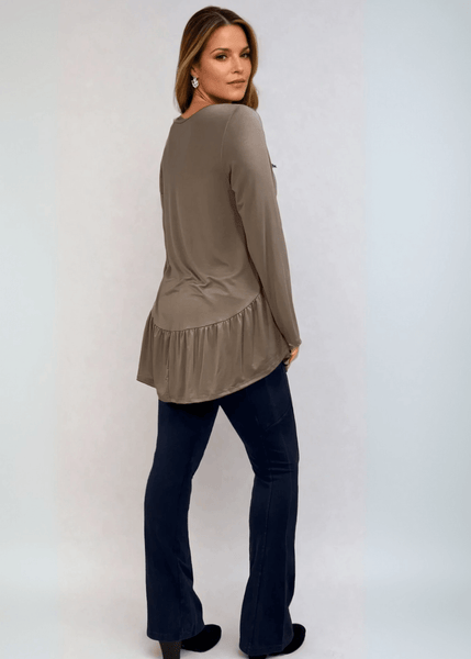 Ally Grab and Go Tunic (Taupe) - Image 2