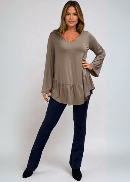 Ally Grab and Go Tunic (Taupe) - Image 3
