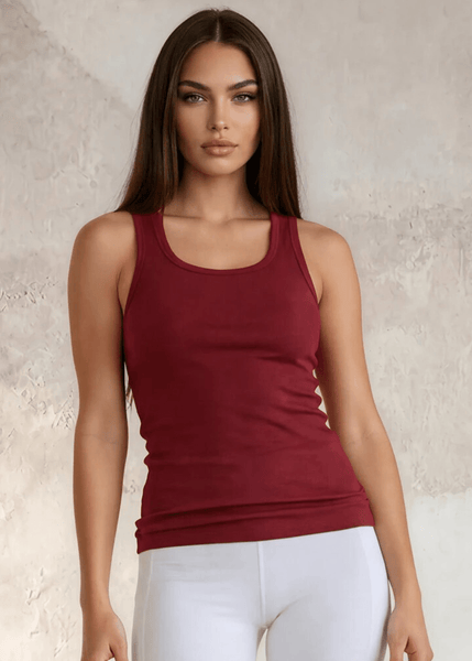 Tummy Tucker Tank Top (Red)