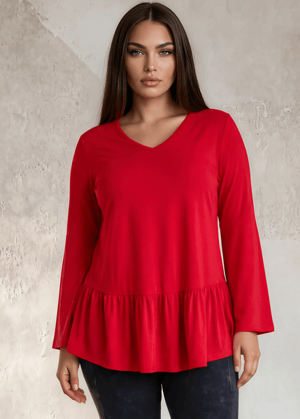 Ally Grab and Go Tunic Plus Size (Red) Made in USA