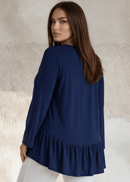 Ally Grab and Go Tunic Plus Size (Navy) Made in USA - Image 2
