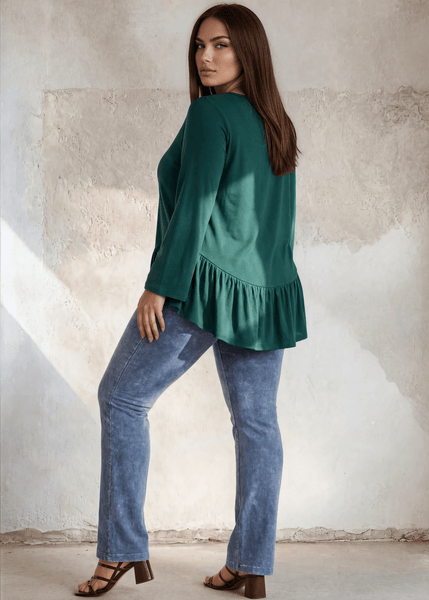 Ally Grab and Go Tunic Plus Size (Green) Made in USA - Image 4