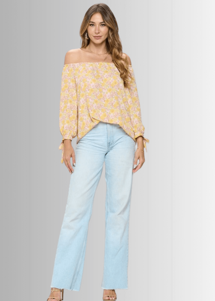 Spring is in the Air Yellow Floral Top CLEARANCE FINAL SALE - Image 5