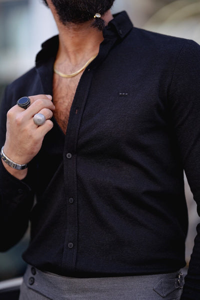Black Long Sleeve Shirt - Image 4
