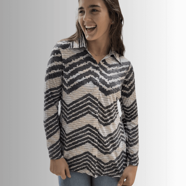 Designer Zig Zag Snap Down Top Made in USA - Image 3