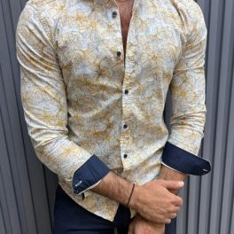 Floral Beige Shirt