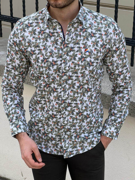 Floral Green Shirt - Image 5