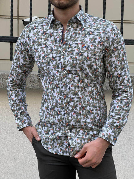 Floral Green Shirt - Image 4