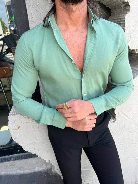 Green Long sleeve Summer Shirt - Image 4