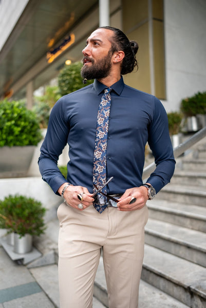 Midnight Flex Satin Lycra Shirt - Image 4