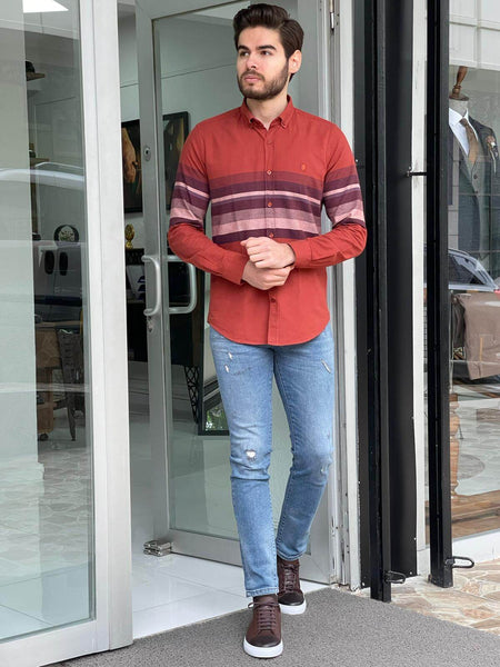 Patterned Tile Long Sleeve Shirt - Image 5