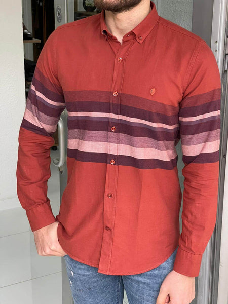 Patterned Tile Long Sleeve Shirt