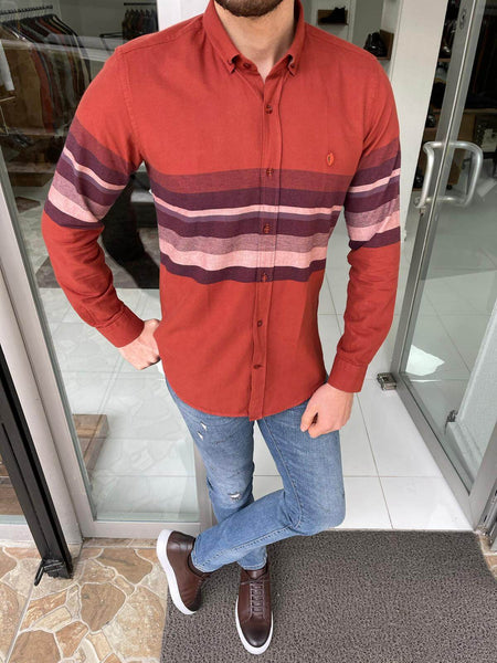 Patterned Tile Long Sleeve Shirt - Image 4