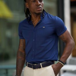 Short Sleeve Blue Shirt