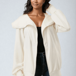 Nylah Dreamy Soft Big Collar Jacket - CLEARANCE FINAL SALE