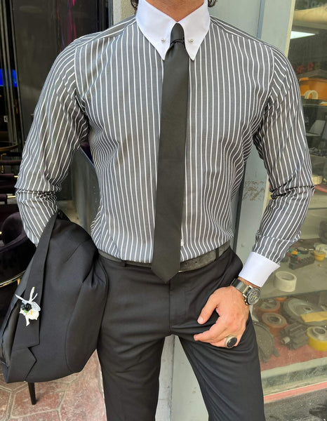 Striped Black Shirt - Image 2