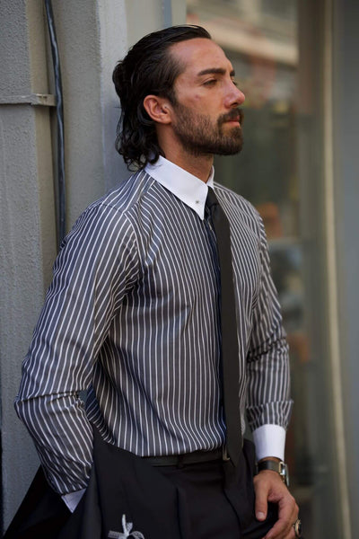 Striped Black Shirt