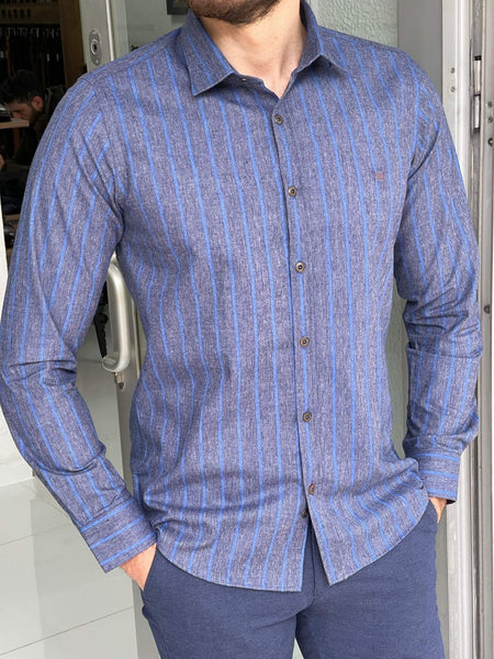 Striped Indigo Shirt