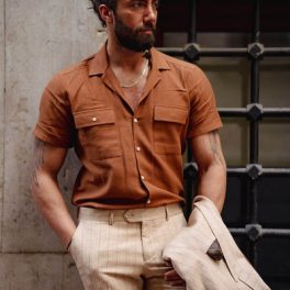 Tile Linen Shirt