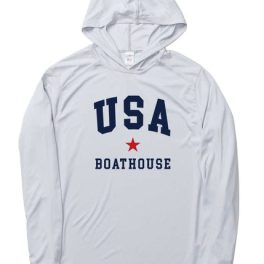 Unisex UV Protection USA Long Sleeve Hoodie