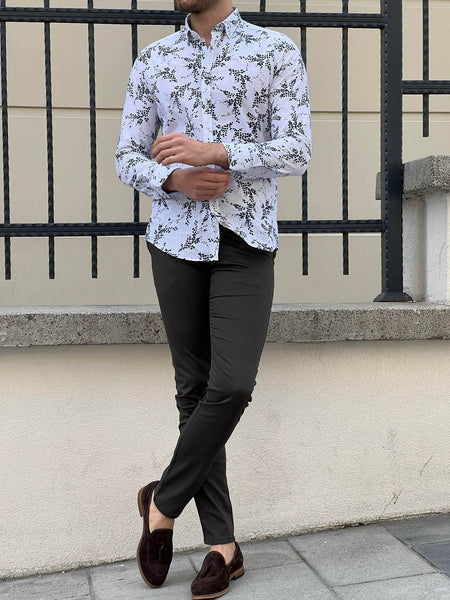 White & Khaki Shirt - Image 4
