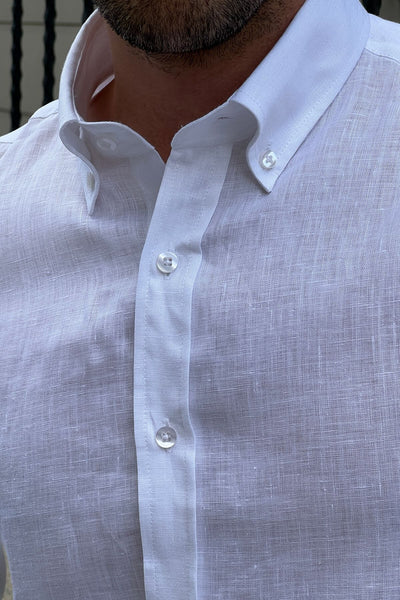 White Linen Shirt - Image 3