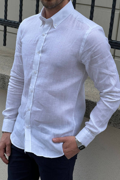 White Linen Shirt - Image 2