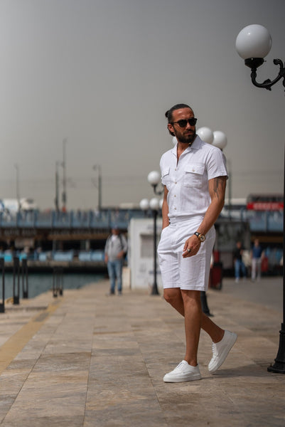 Men's White Short Sleeve Shirt - Image 2