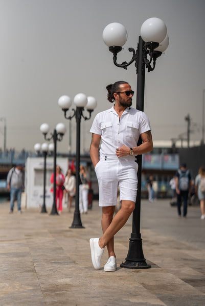 Men's White Short Sleeve Shirt - Image 5