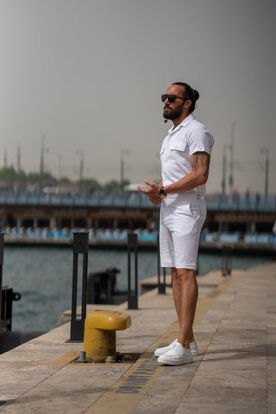 Men's White Short Sleeve Shirt - Image 3